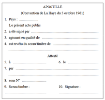 apostille